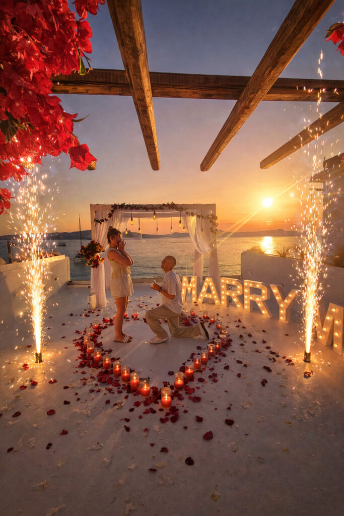 Aion Santorini proposal location